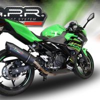 Pot echappement compatible avec Kawasaki Z 400 2023-2025, Furore Evo4 Nero, Échappement légal, homologué,silencieux avec db killer amovible et tuyau de liaison spécifique 