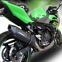 Pot echappement compatible avec Kawasaki Z 400 2023-2025, Furore Evo4 Nero, Échappement légal, homologué,silencieux avec db killer amovible et tuyau de liaison spécifique 