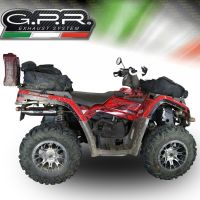 Pot echappement compatible avec Can Am Can Am 400 2005-2011, Deeptone Atv, Homologué et légal, système d'échappement complet, avec db killer amovible 