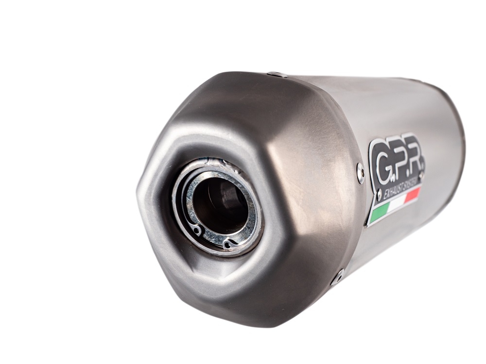 Pot echappement compatible avec Honda Crf 450 R-RX 2020-2020, Pentacross FULL Titanium, Pot echappement racing, ligne complet, double silencieux avec db killers amovibles 