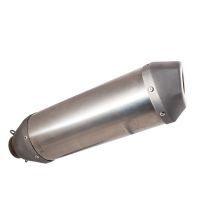 Pot echappement compatible avec Ktm SX-F Factory Edition 450 2015-2017, Pentacross Inox, Pot d'échappement complet racing, compris de collecteur et db killer amovible, sans homologation 