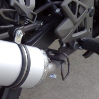 Pot echappement compatible avec Kymco Quannon 125 2007-2016, Trioval, Échappement légal, homologué,silencieux avec db killer amovible et tuyau de liaison spécifique 