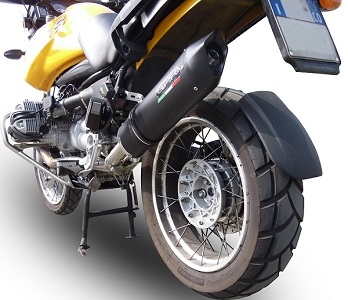 Pot echappement compatible avec Bmw R 1150 R 2000-2006, Furore Nero, Échappement légal, homologué,silencieux avec db killer amovible et tuyau de liaison spécifique 