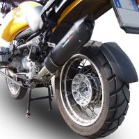 Pot echappement compatible avec Bmw R 1150 R 2000-2006, Furore Nero, Échappement légal, homologué,silencieux avec db killer amovible et tuyau de liaison spécifique 