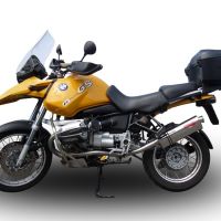 Pot echappement compatible avec Bmw R 1150 Gs -Adventure 1999-2004, Trioval, Échappement légal, homologué,silencieux avec db killer amovible et tuyau de liaison spécifique 