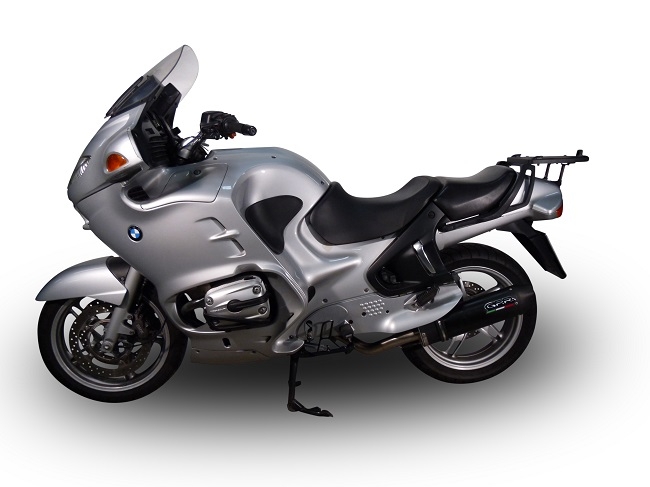 Pot echappement compatible avec Bmw R 1150 Rt 2000-2006, Furore Nero, Échappement légal, homologué,silencieux avec db killer amovible et tuyau de liaison spécifique 