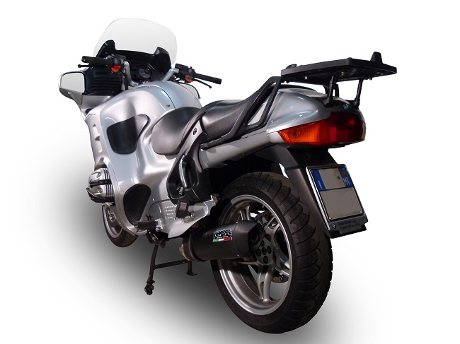 Pot echappement compatible avec Bmw R 1150 Rt 2000-2006, Furore Nero, Échappement légal, homologué,silencieux avec db killer amovible et tuyau de liaison spécifique 