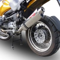 Pot echappement compatible avec Bmw R 1150 Gs -Adventure 1999-2004, Trioval, Échappement légal, homologué,silencieux avec db killer amovible et tuyau de liaison spécifique 
