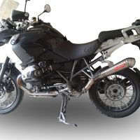 Pot echappement compatible avec Bmw R 1200 Gs -Adventure 2005-2009, Powercone Evo, Échappement légal, homologué,silencieux avec db killer amovible et tuyau de liaison spécifique 