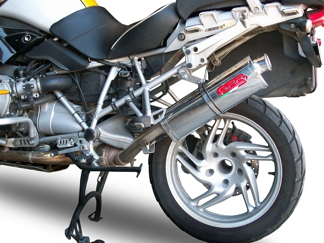 Pot echappement compatible avec Bmw R 1200 Gs -Adventure 2004-2009, Trioval, Échappement légal, homologué,silencieux avec db killer amovible et tuyau de liaison spécifique 