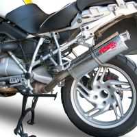 Pot echappement compatible avec Bmw R 1200 Gs -Adventure 2004-2009, Trioval, Échappement légal, homologué,silencieux avec db killer amovible et tuyau de liaison spécifique 