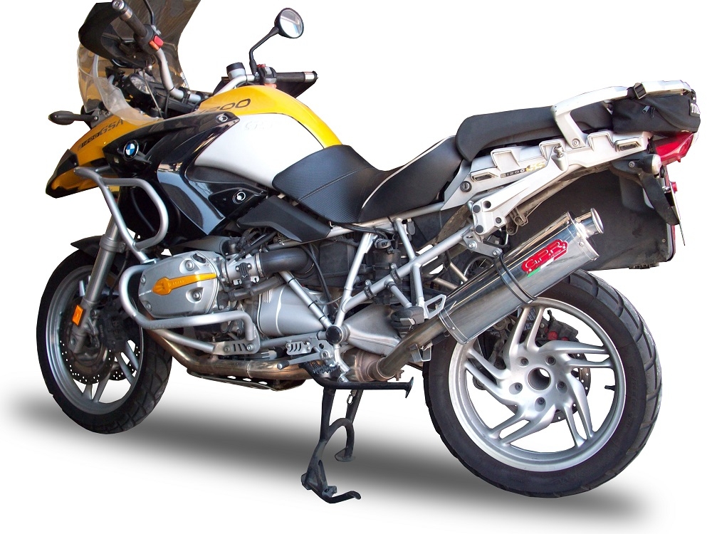 Pot echappement compatible avec Bmw R 1200 Gs -Adventure 2004-2009, Trioval, Échappement légal, homologué,silencieux avec db killer amovible et tuyau de liaison spécifique 