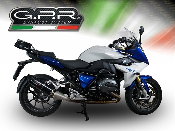 Pot echappement compatible avec Bmw R 1200 Rs Lc 2017-2019, Furore Evo4 Nero, Échappement légal, homologué,silencieux avec db killer amovible et tuyau de liaison spécifique 