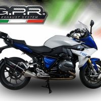 Pot echappement compatible avec Bmw R 1200 Rs Lc 2017-2019, Furore Evo4 Nero, Échappement légal, homologué,silencieux avec db killer amovible et tuyau de liaison spécifique 