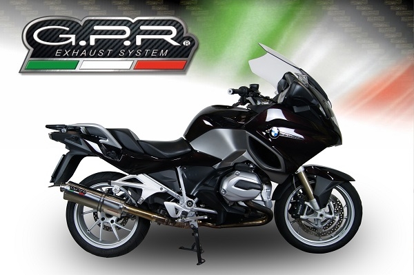 Pot echappement compatible avec Bmw R 1200 Rt Lc 2014-2016, Trioval, Échappement légal, homologué,silencieux avec db killer amovible et tuyau de liaison spécifique 