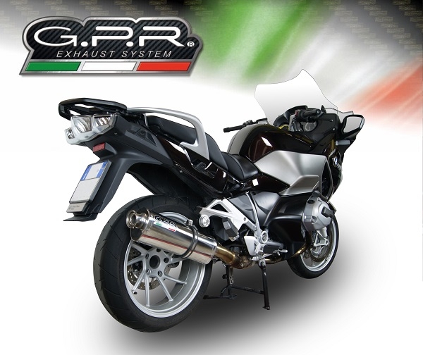 Pot echappement compatible avec Bmw R 1200 Rt Lc 2014-2016, Trioval, Échappement légal, homologué,silencieux avec db killer amovible et tuyau de liaison spécifique 