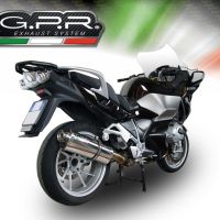 Pot echappement compatible avec Bmw R 1200 Rt Lc 2014-2016, Trioval, Échappement légal, homologué,silencieux avec db killer amovible et tuyau de liaison spécifique 