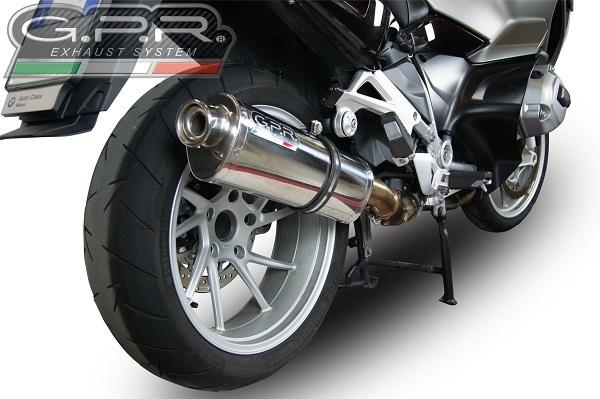Pot echappement compatible avec Bmw R 1200 Rt Lc 2014-2016, Trioval, Échappement légal, homologué,silencieux avec db killer amovible et tuyau de liaison spécifique 