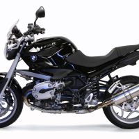 Pot echappement compatible avec Bmw R 1200 R 2006-2010, Trioval, Échappement légal, homologué,silencieux avec db killer amovible et tuyau de liaison spécifique 