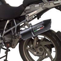 Pot echappement compatible avec Bmw R 1200 Gs -Adventure 2013-2013, Albus Ceramic, Homologué et légal, système d'échappement complet, avec db killer amovible 
