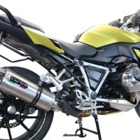 Pot echappement compatible avec Bmw R 1250 R -Rs 2021-2024, Dual Inox, Échappement légal, homologué,silencieux avec db killer amovible et tuyau de liaison spécifique 