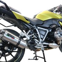 Pot echappement compatible avec Bmw R 1250 R -Rs 2021-2024, Dual Inox, Échappement légal, homologué,silencieux avec db killer amovible et tuyau de liaison spécifique 