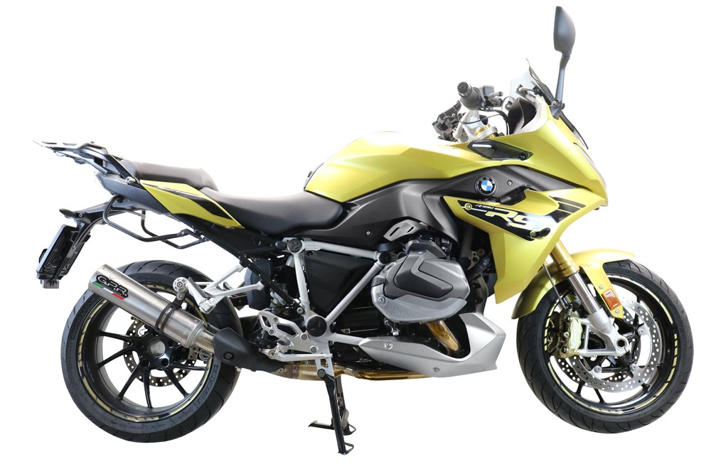 Pot echappement compatible avec Bmw R 1250 R -Rs 2021-2024, M3 Inox , Échappement légal, homologué,silencieux avec db killer amovible et tuyau de liaison spécifique 