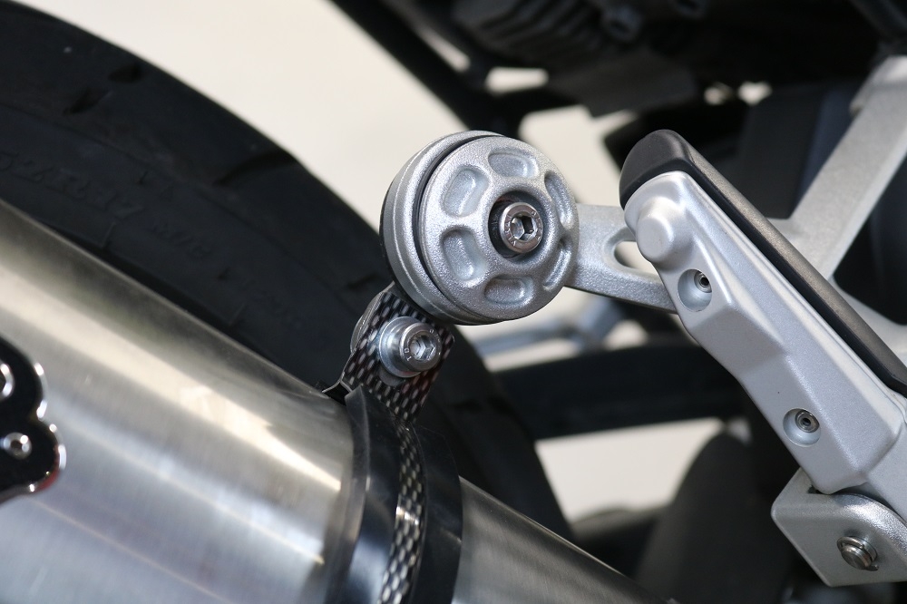 Pot echappement compatible avec Bmw R 1250 R -Rs 2021-2024, Dual Poppy, Échappement légal, homologué,silencieux avec db killer amovible et tuyau de liaison spécifique 