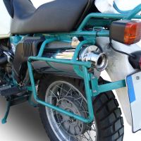 Pot echappement compatible avec Bmw R 100 Gs 1987-1996, Trioval, Échappement légal, homologué,silencieux avec db killer amovible et tuyau de liaison spécifique 