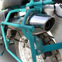 Pot echappement compatible avec Bmw R 100 Gs 1987-1996, Vintacone, Échappement légal, homologué,silencieux avec db killer amovible et tuyau de liaison spécifique 