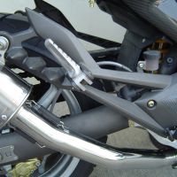 Pot echappement compatible avec Cagiva Raptor 1000 2000-2003, Trioval, Paire de pot d'échappement homologuées, livrées avec db killer amovible et raccords spécifiques 