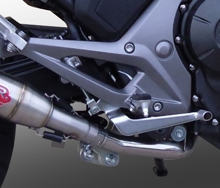 Pot echappement compatible avec Honda Nc 700 X - S Dct 2012-2018, Powercone Evo, Échappement légal, homologué,silencieux avec db killer amovible et tuyau de liaison spécifique 