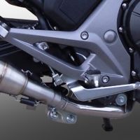 Pot echappement compatible avec Honda Nc 700 X - S Dct 2012-2018, Powercone Evo, Échappement légal, homologué,silencieux avec db killer amovible et tuyau de liaison spécifique 