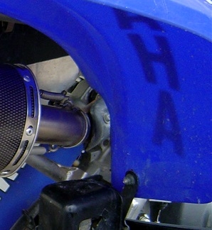 Pot echappement compatible avec Yamaha Raptor 660 2000-2005, Deeptone Atv, Échappement légal, homologué,silencieux avec db killer amovible et tuyau de liaison spécifique 