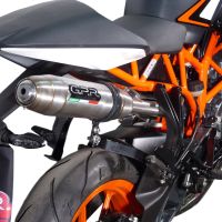 Pot echappement compatible avec Ktm Rc 200 2014-2021, Deeptone Inox, Pot Échappement slip-on homologué, légal, avec db killer amovible, tuyau de liaison et catalyseur 