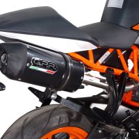 Pot echappement compatible avec Ktm Rc 200 2014-2021, Deeptone Inox, Échappement légal, homologué,silencieux avec db killer amovible et tuyau de liaison spécifique 