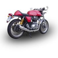 Pot echappement compatible avec Royal Enfield Continental GT 535 2014-2016, Vintacone, Pot Échappement slip-on homologué, légal, avec db killer amovible, tuyau de liaison et catalyseur 