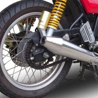 Pot echappement compatible avec Royal Enfield Continental GT 535 2014-2016, Vintacone, Pot Échappement slip-on homologué, légal, avec db killer amovible, tuyau de liaison et catalyseur 