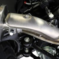 Pot echappement compatible avec Royal Enfield Himalayan 410 Diam.36mm 2017-2020, Albus Evo4, Pot Échappement slip-on homologué, légal, avec db killer amovible, tuyau de liaison et catalyseur 