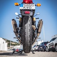 Pot echappement compatible avec Royal Enfield Continental 650 2019-2020, Deeptone Inox, Paire de pot d'échappement homologuées, livrées avec db killer amovible, catalyseurs et raccords spécifiques 