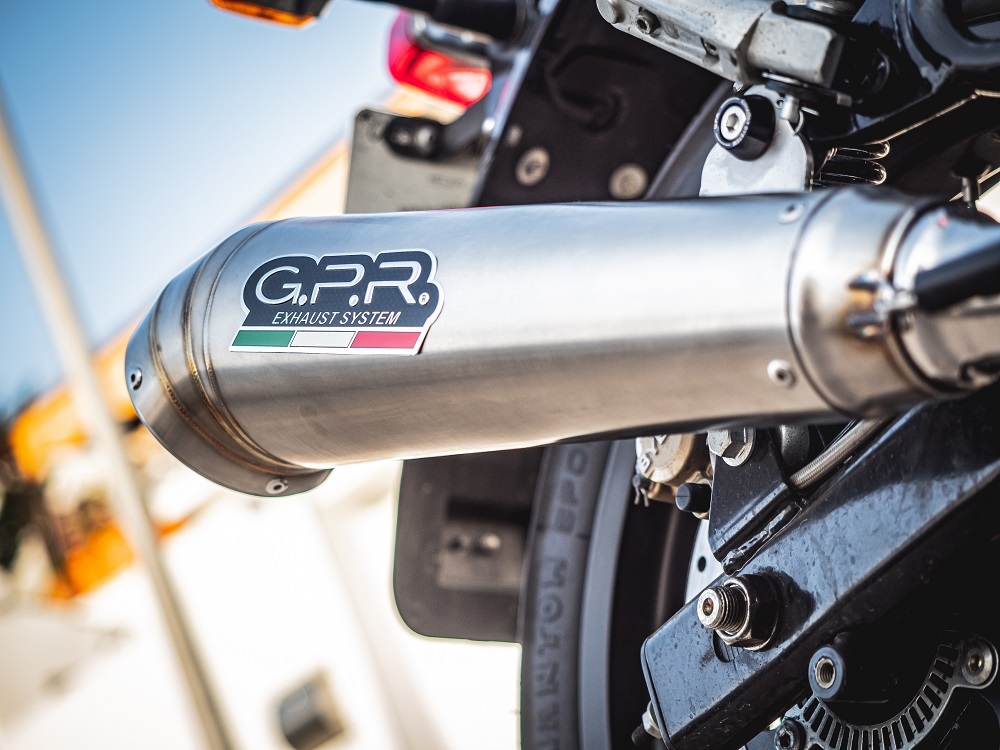 Pot echappement compatible avec Royal Enfield Interceptor 650 2019-2020, Powercone Evo, Paire de pot d'échappement homologuées, livrées avec db killer amovible, catalyseurs et raccords spécifiques 