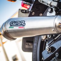 Pot echappement compatible avec Royal Enfield Interceptor 650 2019-2020, Powercone Evo, Paire de pot d'échappement homologuées, livrées avec db killer amovible, catalyseurs et raccords spécifiques 