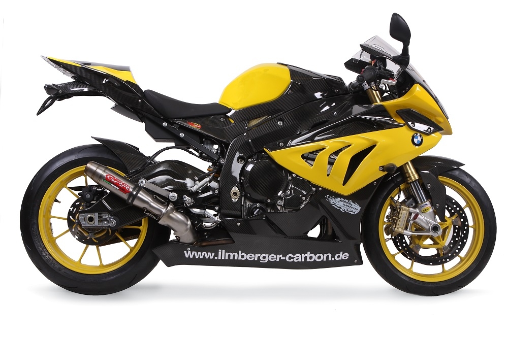 Pot echappement compatible avec Bmw S 1000 Rr 2009-2011, Deeptone Inox, Échappement légal, homologué,silencieux avec db killer amovible et tuyau de liaison spécifique 
