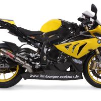 Pot echappement compatible avec Bmw S 1000 Rr 2009-2011, Deeptone Inox, Échappement légal, homologué,silencieux avec db killer amovible et tuyau de liaison spécifique 