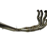 Pot echappement compatible avec Bmw S 1000 RR -M 2010-2014, M3 Titanium Natural, Homologué et légal, système d'échappement complet, avec db killer amovible 