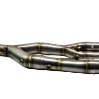 Pot echappement compatible avec Bmw S 1000 RR -M 2010-2014, M3 Titanium Natural, Homologué et légal, système d'échappement complet, avec db killer amovible 