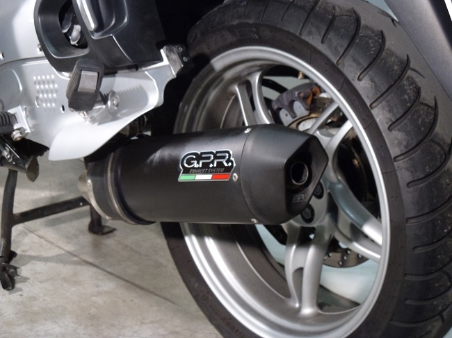 Pot echappement compatible avec Bmw R 1150 Rt 2000-2006, Furore Nero, Échappement légal, homologué,silencieux avec db killer amovible et tuyau de liaison spécifique 