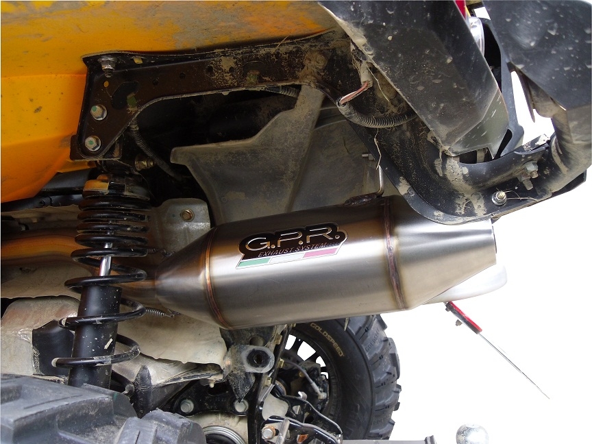 Pot echappement compatible avec Can Am Outlander 1000 MAX XMR XTP 2012-2023, Deeptone Atv, Échappement légal, homologué,silencieux avec db killer amovible et tuyau de liaison spécifique 