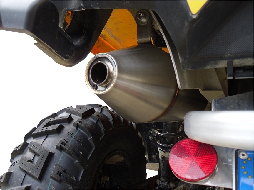 Pot echappement compatible avec Can Am Outlander 1000 MAX XMR XTP 2012-2023, Deeptone Atv, Échappement légal, homologué,silencieux avec db killer amovible et tuyau de liaison spécifique 