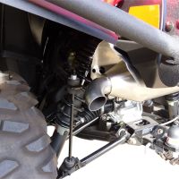 Pot echappement compatible avec Polaris Sportsman Xp 850 - Xp 850 Forest 2010-2014, Power Bomb, Échappement légal, homologué,silencieux avec db killer amovible et tuyau de liaison spécifique 